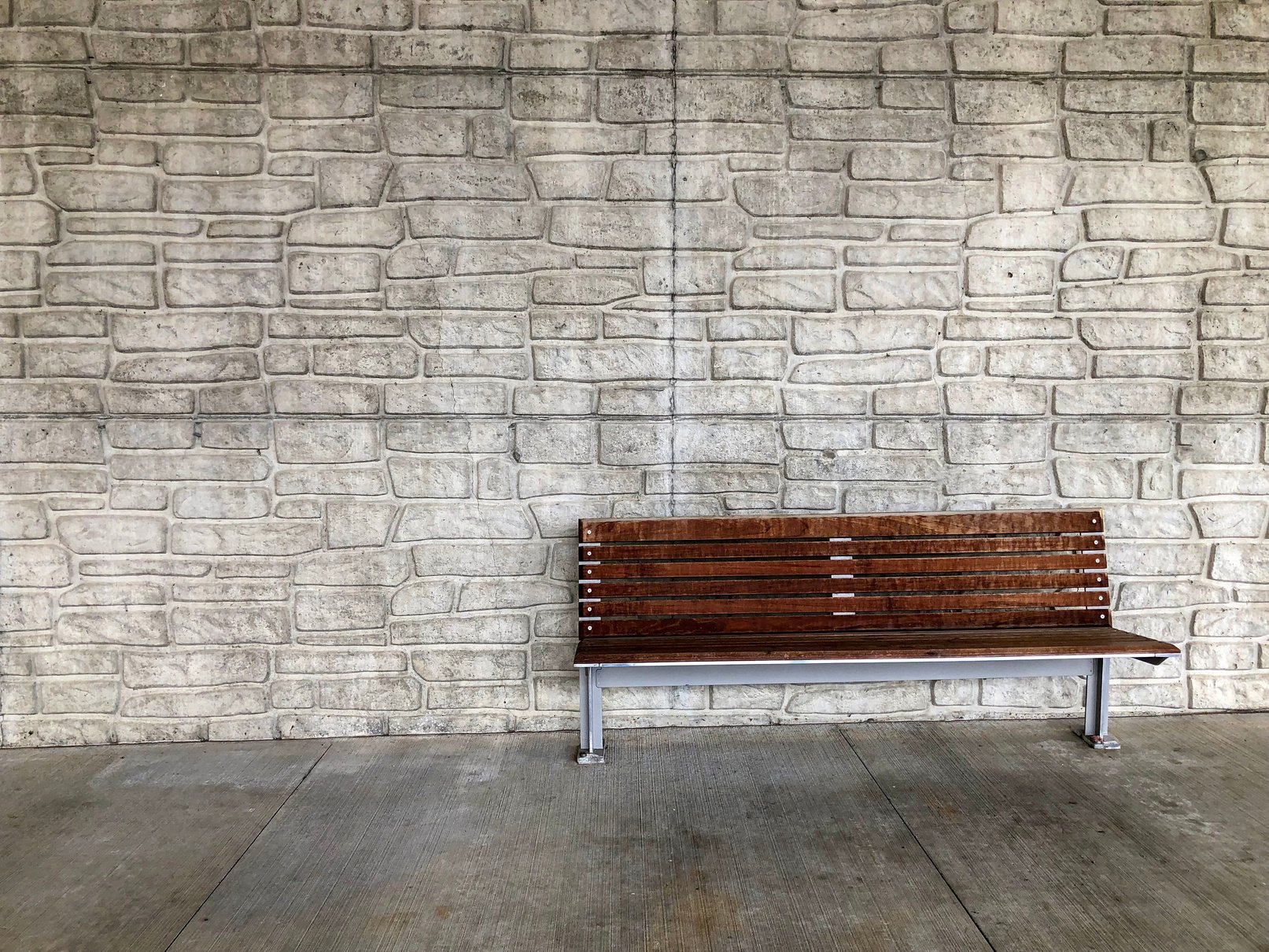 STONE service with wooden bench. Come sit with me